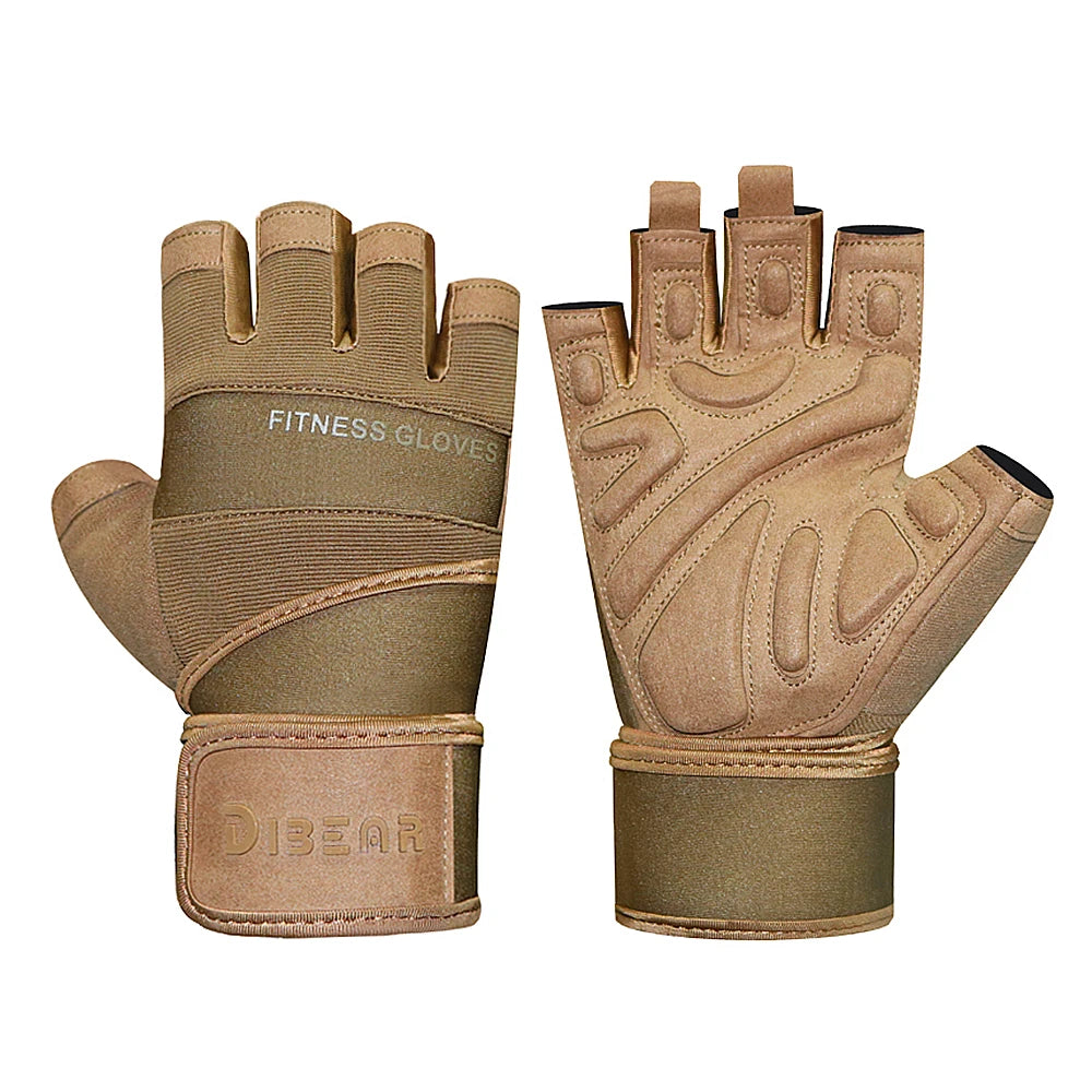 Bodybuilding Gym Gloves Powerlifting Dumbbell Kettlebell Crossift Training Fitness Gloves For Man Women Home Workout