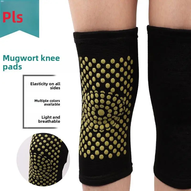 Premium Mugwort Extended Knee Brace, Latex Construction, Self-Heating Warmth, Relieves Knee Pain & Protects Ligaments