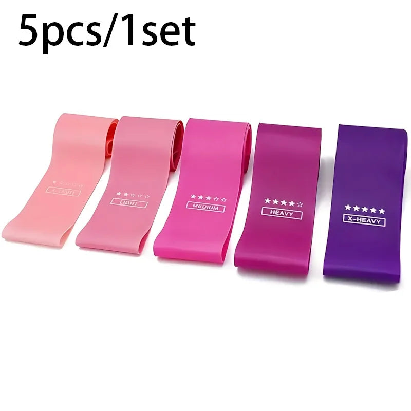 5pcs/Set Resistance Strap, Pull-Up Strap, Pull-Up Assist Strap, Exercise Strap, Sports Strap, Leg Resistance Strap, Exercise, Muscle Training, Body Shaping, Male And Female