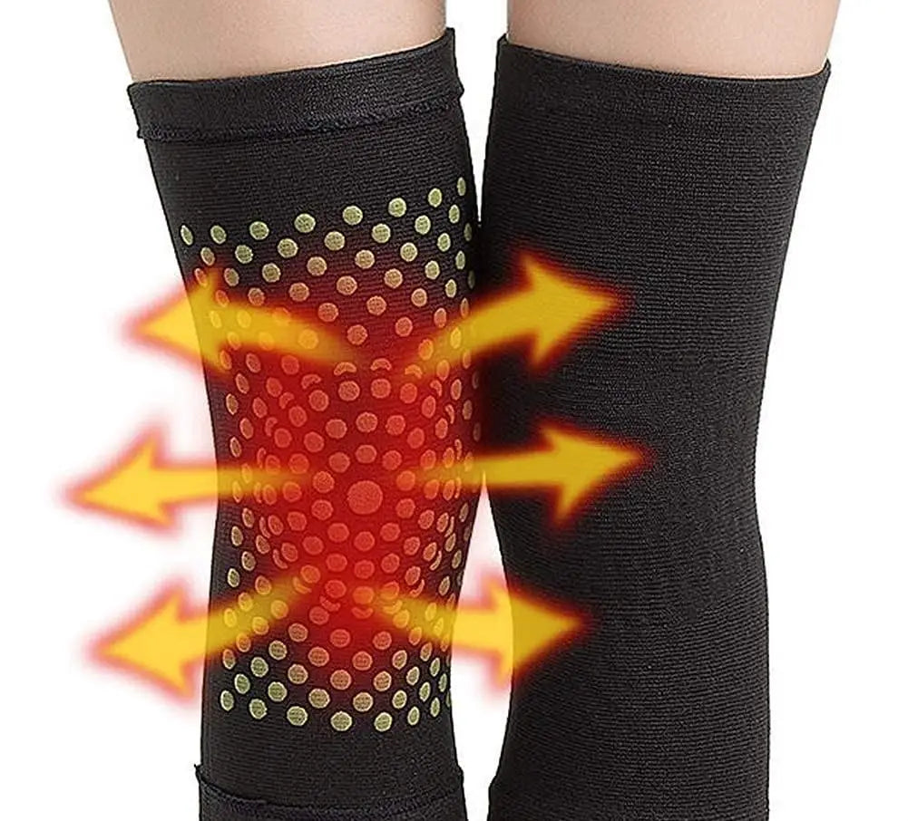 Premium Mugwort Extended Knee Brace, Latex Construction, Self-Heating Warmth, Relieves Knee Pain & Protects Ligaments