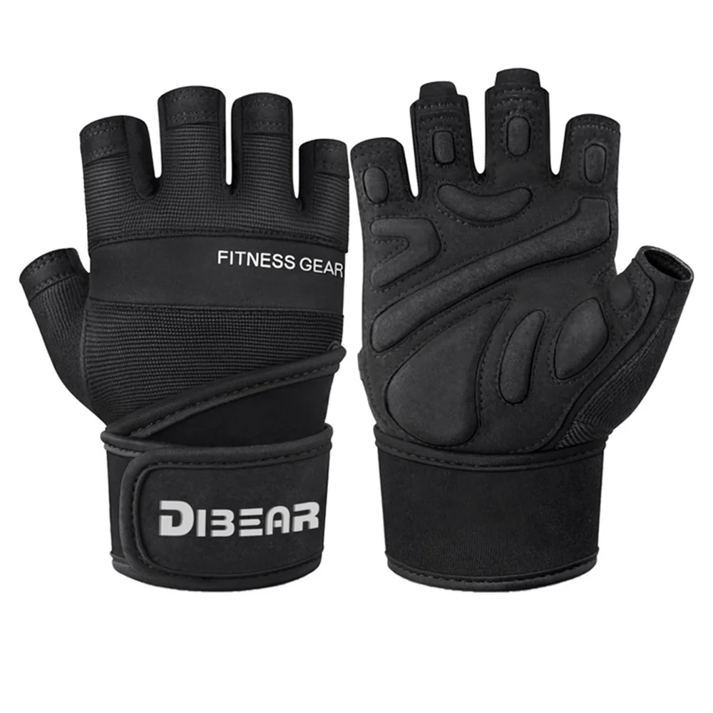 Bodybuilding Gym Gloves Powerlifting Dumbbell Kettlebell Crossift Training Fitness Gloves For Man Women Home Workout